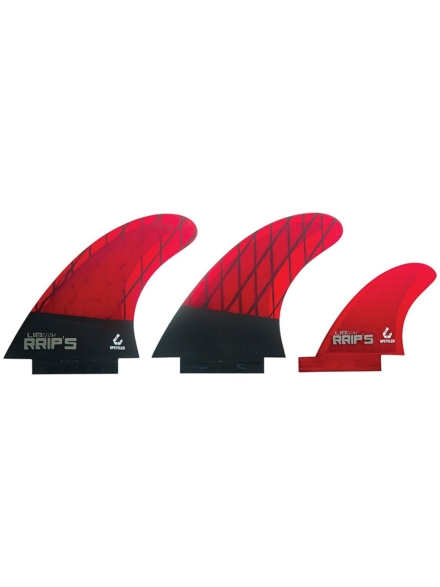 Lib Tech Twin+Trailer Fin Set rood