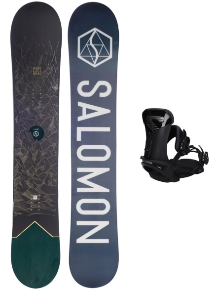Salomon Sight X 162W + Trigger X L 2020 patroon