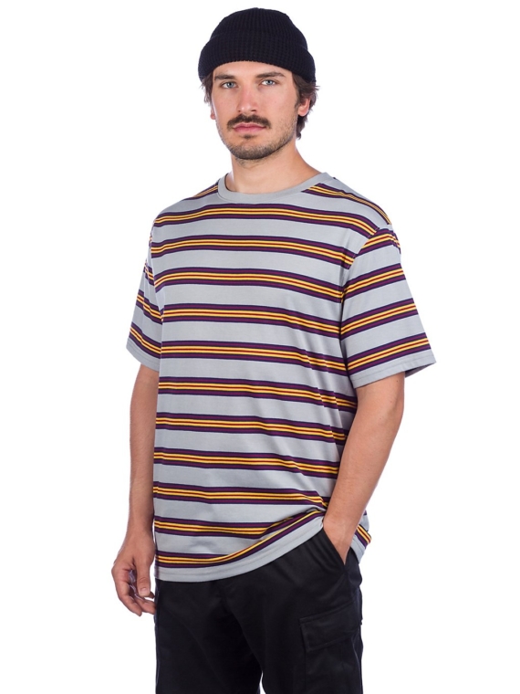 Zine Bonus Stripe T-Shirt grijs