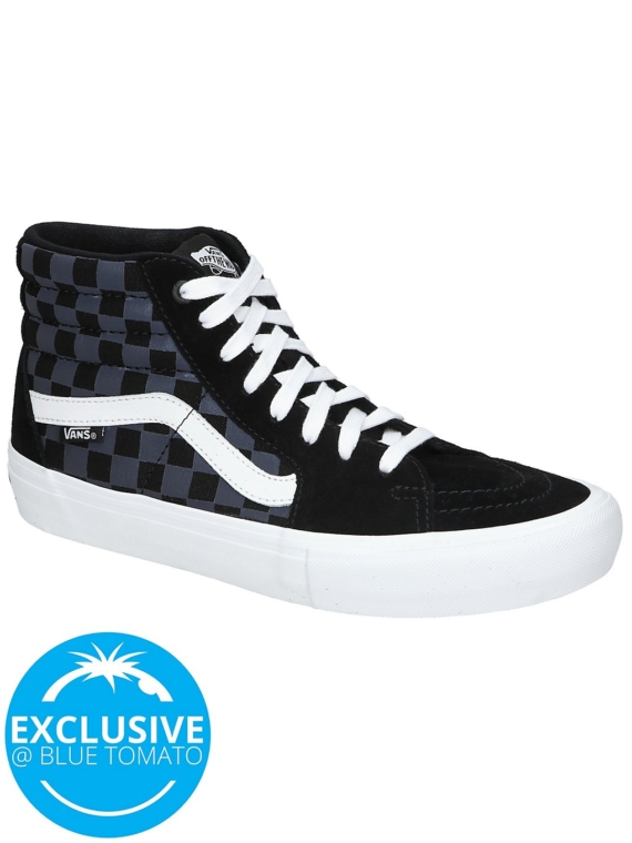 Vans Reflective Checkerboard Sk8-Hi Pro Skate schoenen zwart