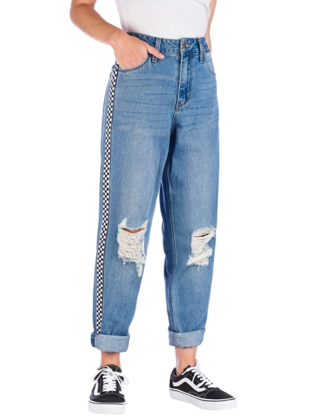 Empyre Eileen W/Sgl Side Stripe Jeans blauw