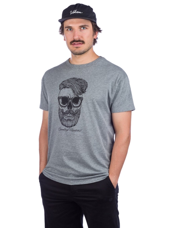 Derbe Hipster T-Shirt grijs