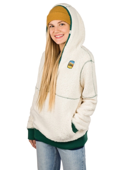 Coal Del Campo Fleece Hoodie wit