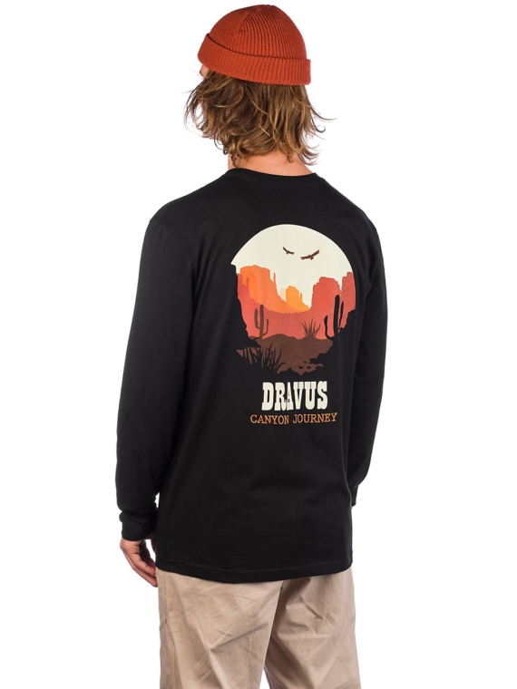 Dravus Canyon Journey Longsleeve T-Shirt zwart
