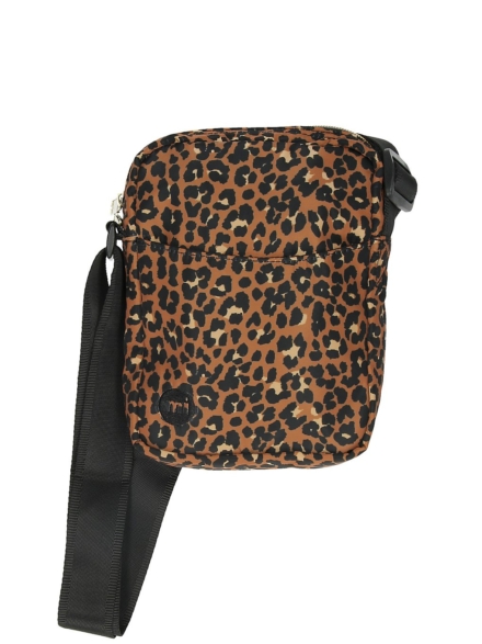 Mi-Pac Flight Nylon Leopard rugtas zwart