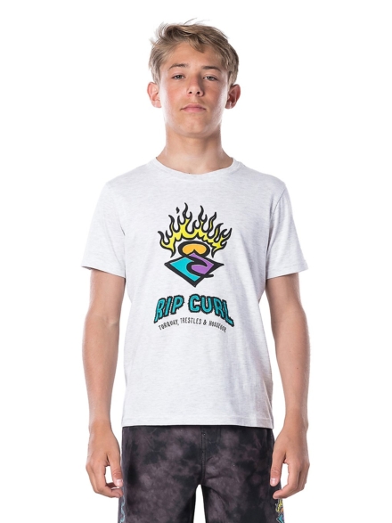 Rip Curl Surf Stickers T-Shirt wit