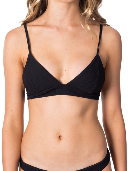 Rip Curl Premium Surf Fixed Tri Bikini Top zwart