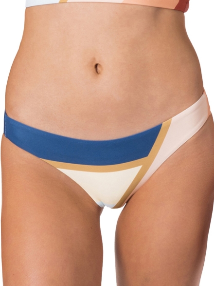 Rip Curl Sunsetters Block Cheeky Bikini Bottom roze
