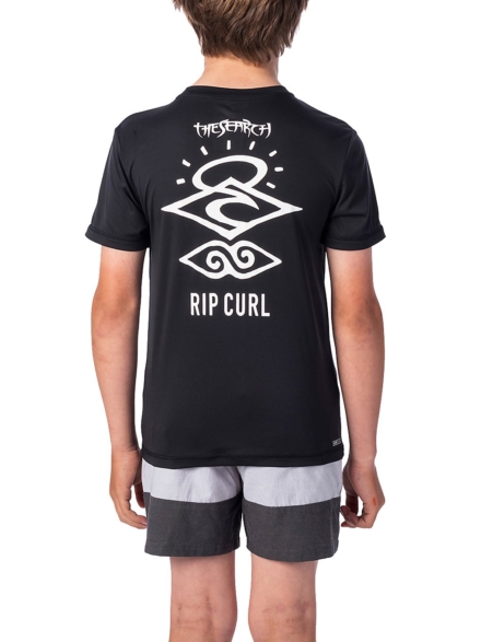 Rip Curl Search Logo Longsleeve Lycra zwart