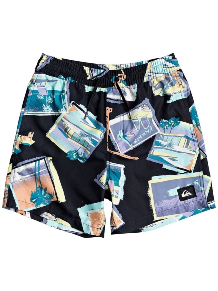 Quiksilver Vacancy Volley 14 Boardshorts zwart