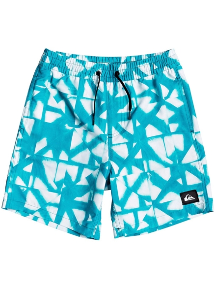 Quiksilver Dye Check Volley 15 Boardshorts blauw