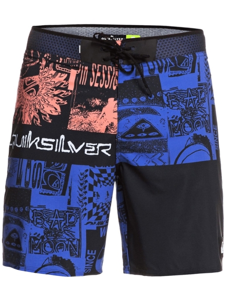 Quiksilver Highline Rave Wave 18 Boardshorts zwart