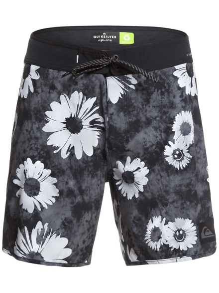 Quiksilver Highline Sprayed Daisy 17 Boardshorts zwart