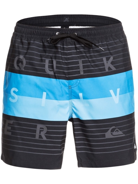 Quiksilver Word Block Volley 17 Boardshorts zwart