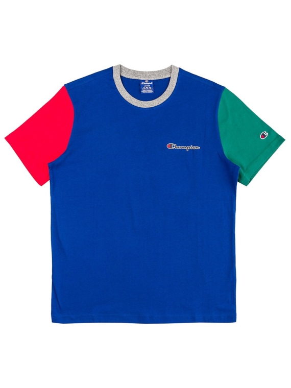 Champion Team Stripes T-Shirt blauw