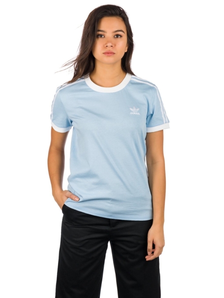 adidas Originals 3 Stripes T-Shirt blauw