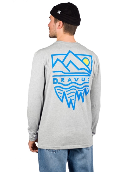 Dravus Mountains Long Sleeve T-Shirt grijs