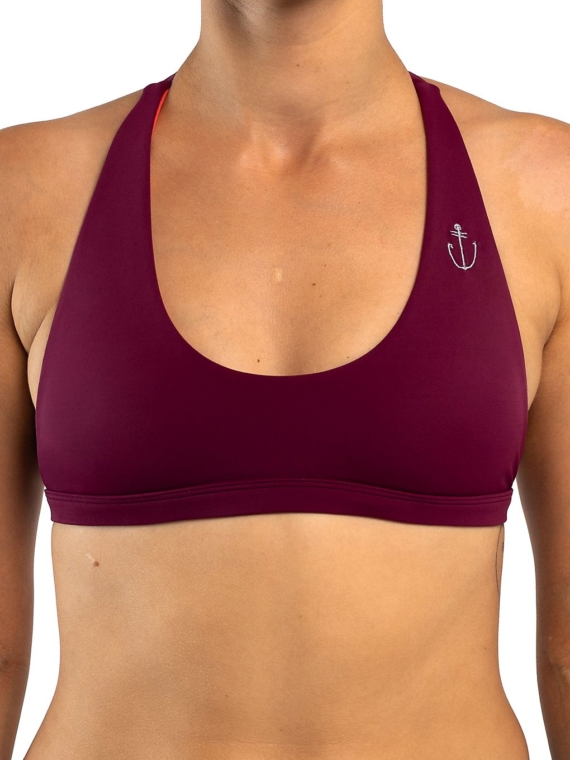 Zealous Signature Surf Bikini Top rood