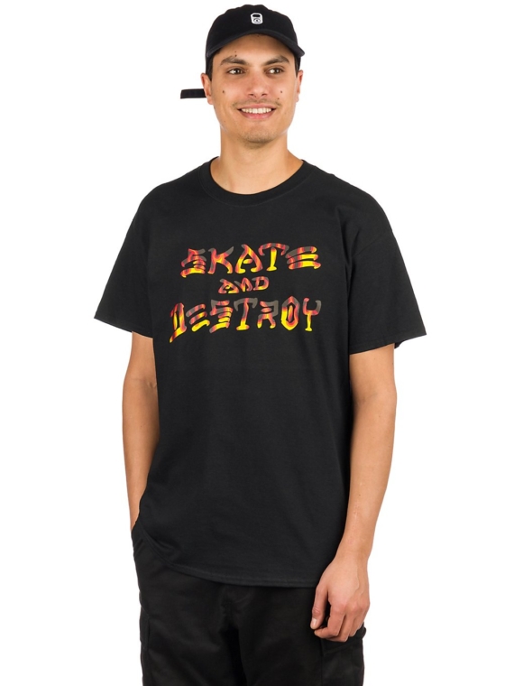 Thrasher Skate And Destroy BBQ T-Shirt zwart