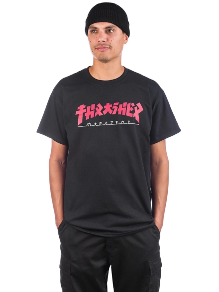 Thrasher Godzilla T-Shirt zwart