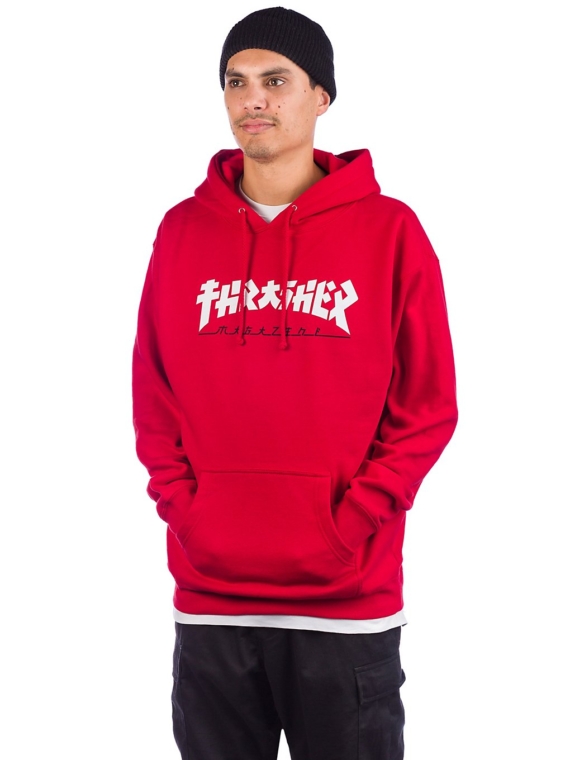 Thrasher Godzilla Hoodie rood