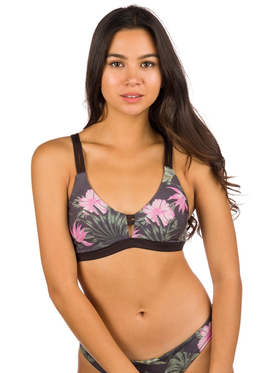 Hurley Max Lanai Scoop Bikini Top zwart