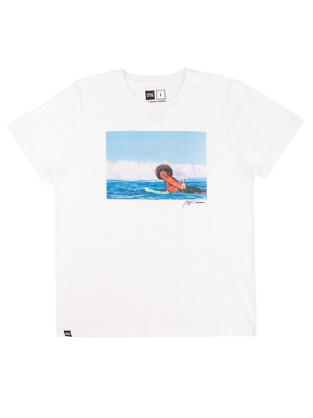 Dedicated Stockholm Buttons T-Shirt wit