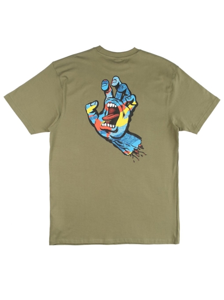 Santa Cruz Primary Hand T-Shirt groen