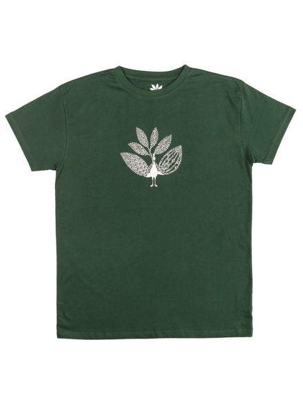 Magenta Peacock T-Shirt rood