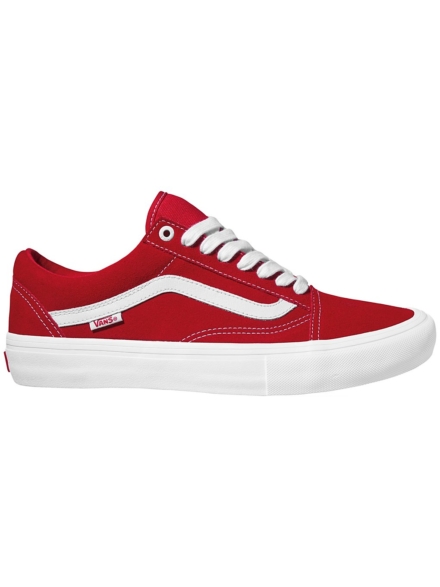 Vans Old Skool Pro Suede Skate schoenen rood