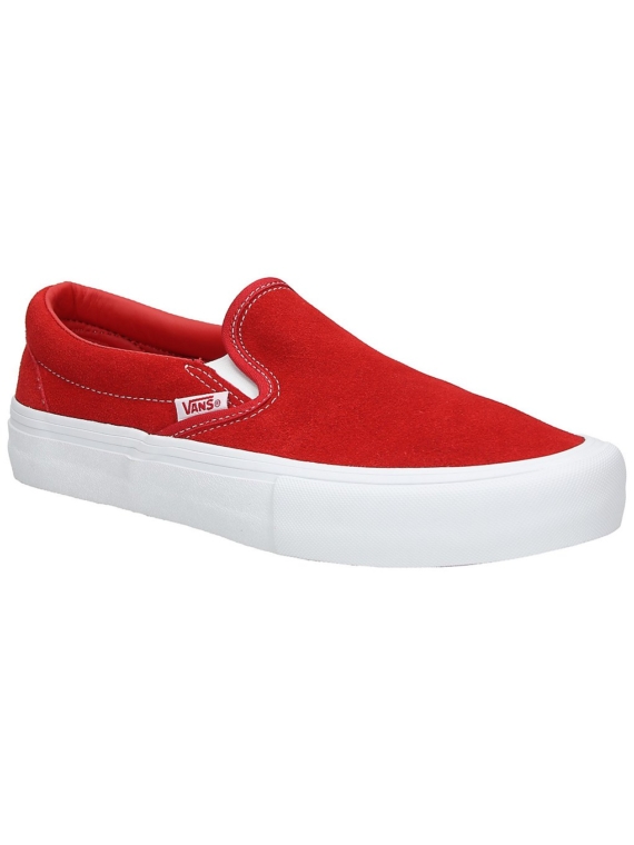 Vans Pro Suede Slip-Ons rood