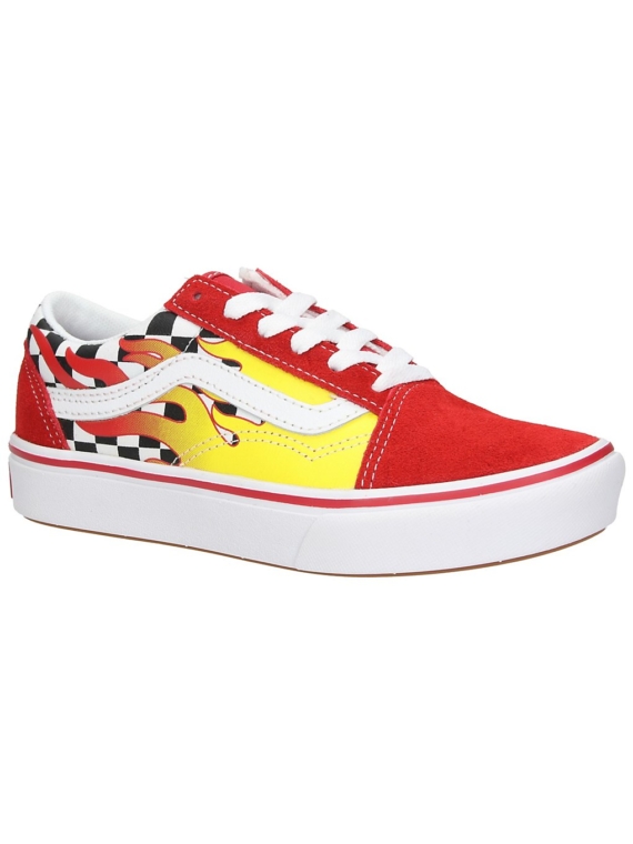 Vans Comfycush Old Skool Flame Sneakers rood