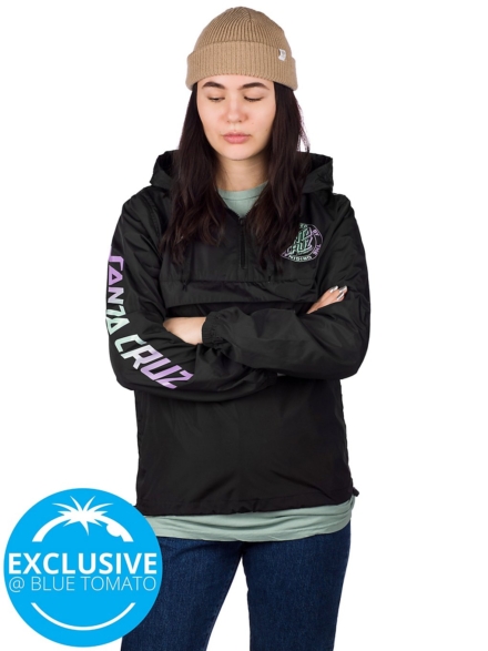 Santa Cruz MFG Dot Fade 1/4 Zip Anorak zwart