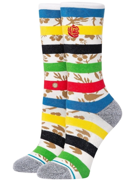 Stance Petal Power Crew skisokken wit