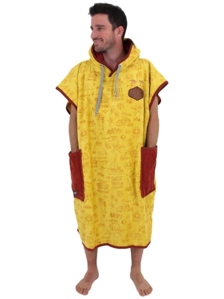 All-In Bumpy Line Classic Surf Poncho patroon
