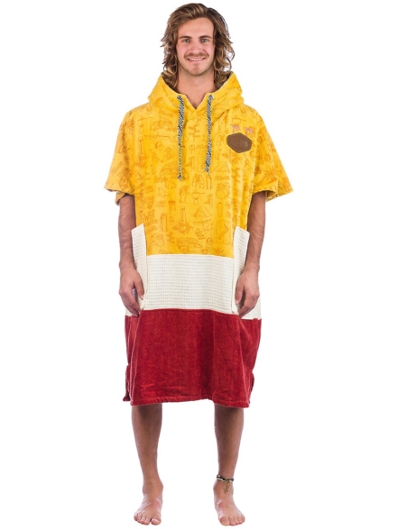 All-In Bumpy Line V Surf Poncho patroon