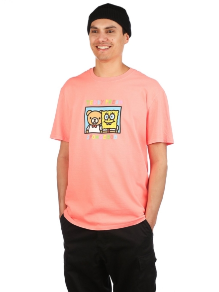 Teddy Fresh X Spongebob Friends T-Shirt roze