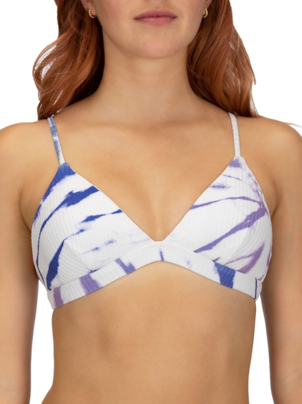 Hurley Rib Spider Royale Tri Bikini Top blauw