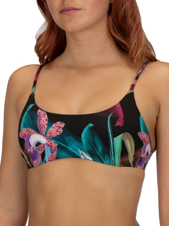 Hurley Orchid Snack Scoop Bikini Top zwart