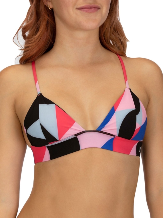 Hurley Geo Bralette Bikini Top rood
