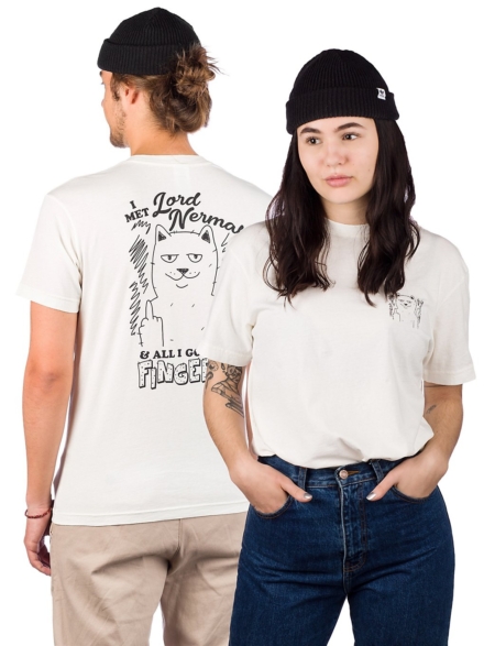 RIPNDIP Fingered Natural T-Shirt bruin