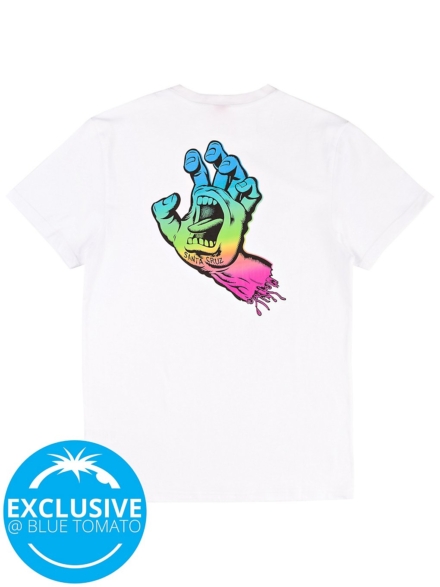 Santa Cruz X BT Neon Faded Screaming Hand T-Shirt wit