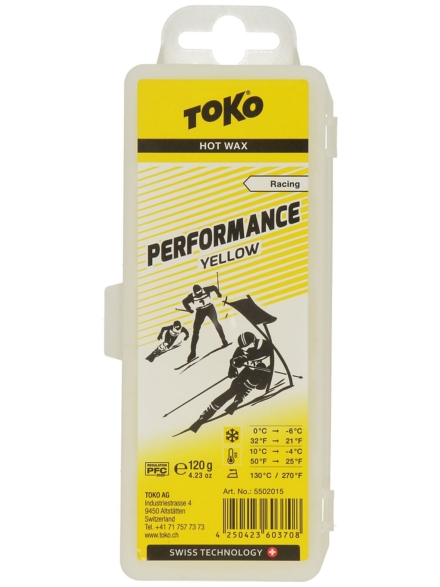 Toko Performance Yellow -4°C / 10°C 120g Wax geel