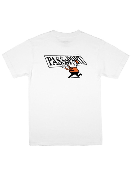 Pass Port Mirror Man Pocket T-Shirt wit