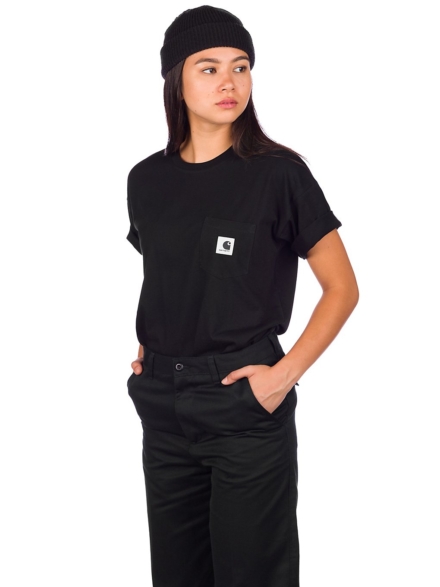 Carhartt WIP Carrie Pocket T-Shirt zwart