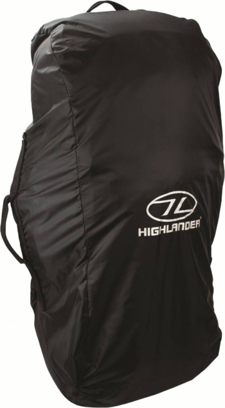 Highlander Combo cover 80-100l flightbag en regenhoes zwart