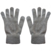 Highlander Merino wollen handschoenen 100% merino wol gebreid grijs