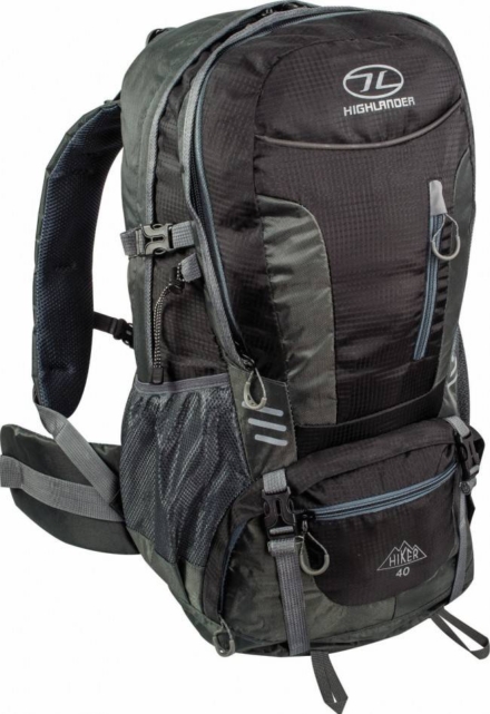 Highlander Hiker backpack 40L Zwart