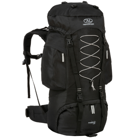 Highlander Rambler 88l backpack zwart zilver