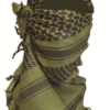 Highlander Shemagh Sjaal 110 x 115 cm olive/wit/rood